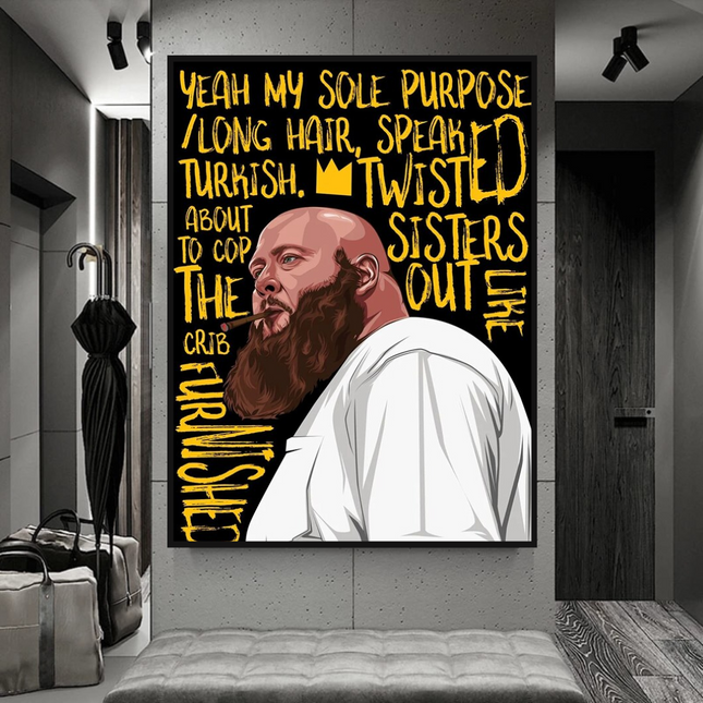 ChandelierDecor - Action Bronson Singer Rapper Canvas Wall Art