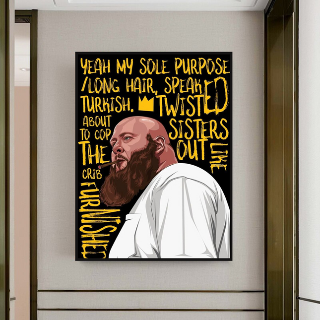 ChandelierDecor - Action Bronson Singer Rapper Canvas Wall Art