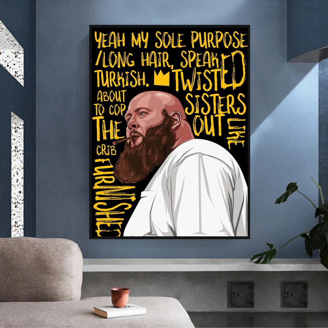 ChandelierDecor - Action Bronson Singer Rapper Canvas Wall Art
