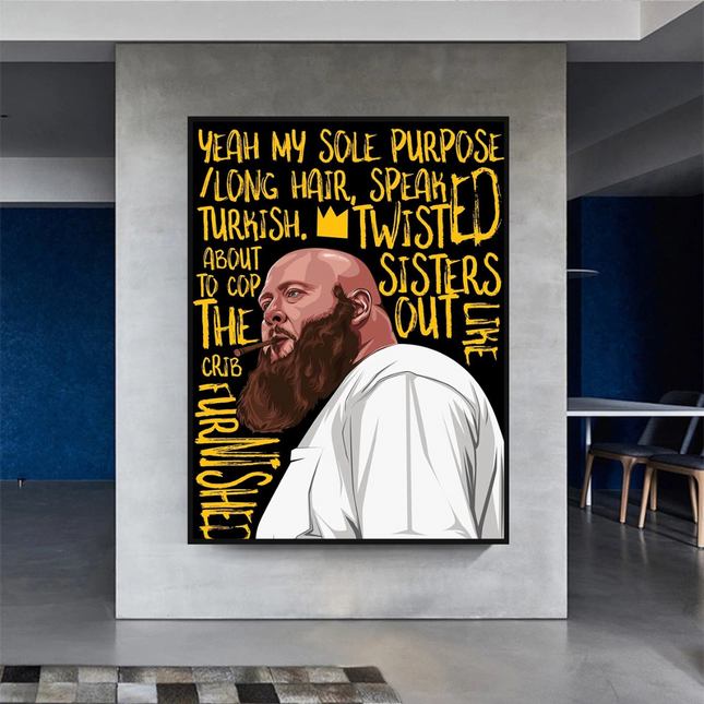 ChandelierDecor - Action Bronson Singer Rapper Canvas Wall Art