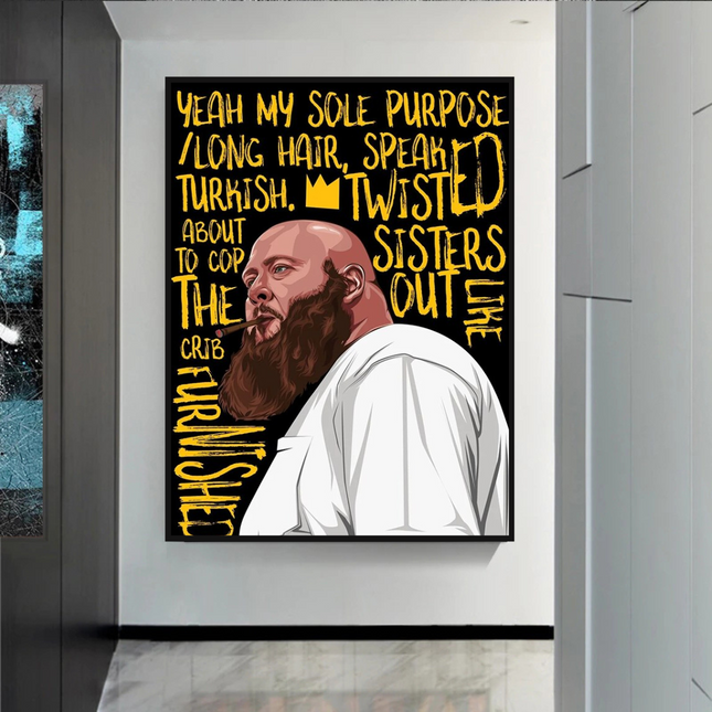 ChandelierDecor - Action Bronson Singer Rapper Canvas Wall Art