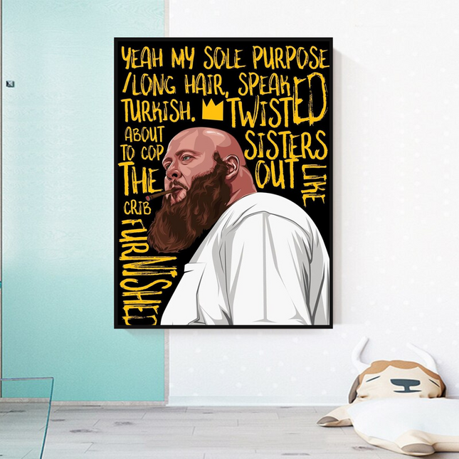 ChandelierDecor - Action Bronson Singer Rapper Canvas Wall Art