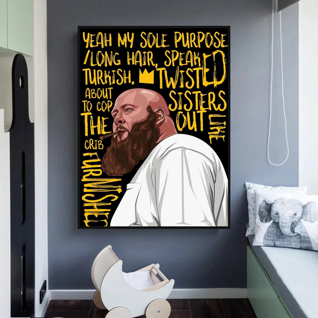 ChandelierDecor - Action Bronson Singer Rapper Canvas Wall Art