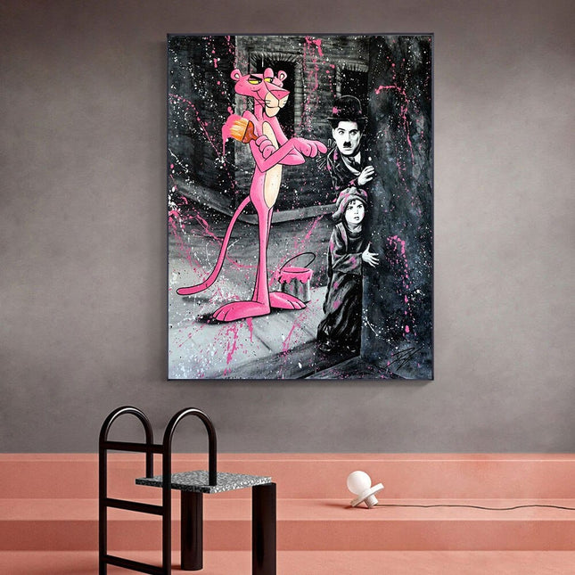 ChandelierDecor - Adorable Pink Panther - Artful Wall Decor