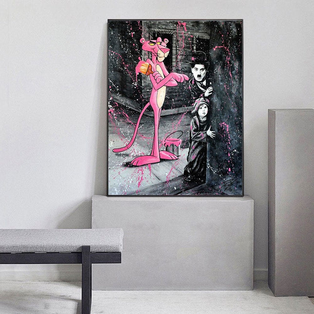 ChandelierDecor - Adorable Pink Panther - Artful Wall Decor