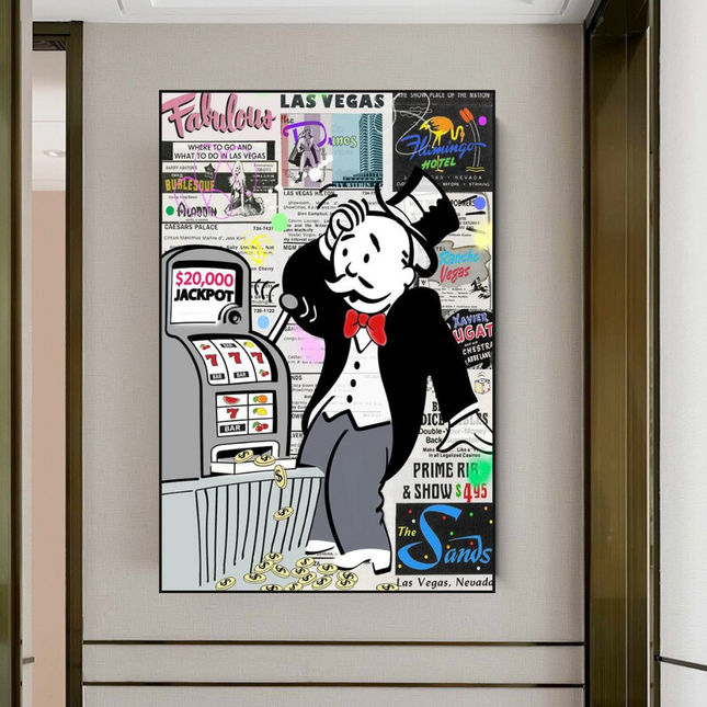 ChandelierDecor - Alec Monopoly ATM Machine Canvas Wall Art