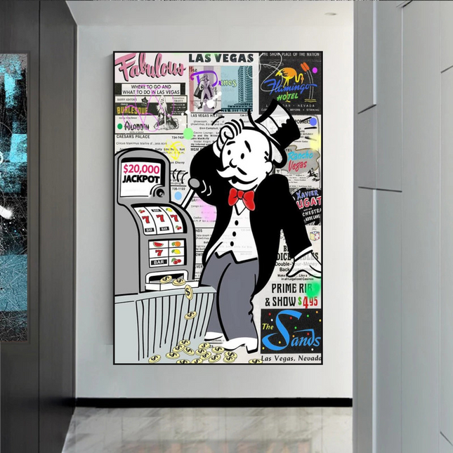ChandelierDecor - Alec Monopoly ATM Machine Canvas Wall Art