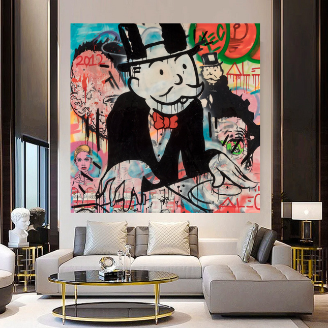 ChandelierDecor - Alec Monopoly DJ Music Canvas Wall Art