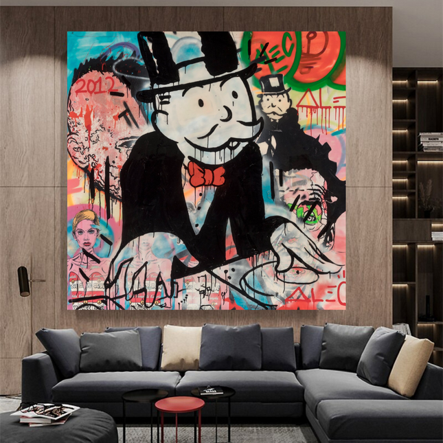 ChandelierDecor - Alec Monopoly DJ Music Canvas Wall Art