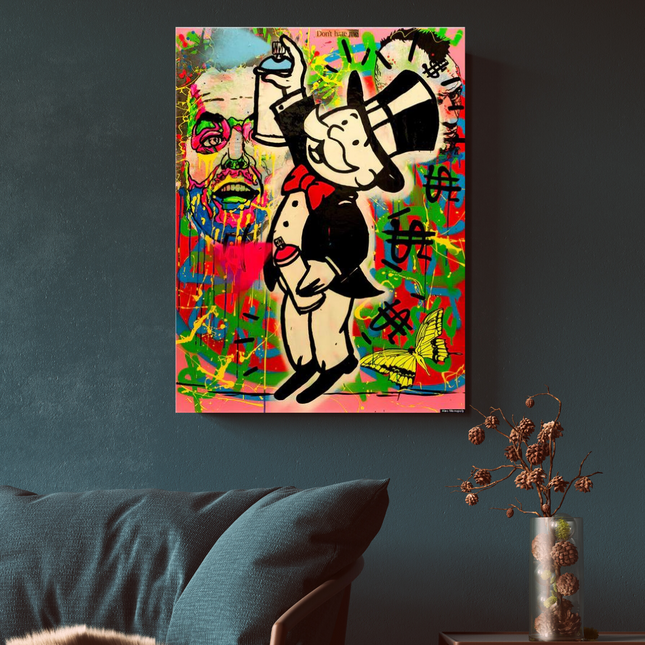 ChandelierDecor - Alec Monopoly Millionaire Spray Wall Art