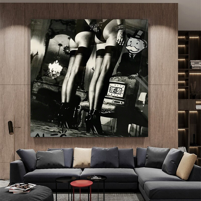 ChandelierDecor - Alec Monopoly Wall Art - Ghost of Monopoly