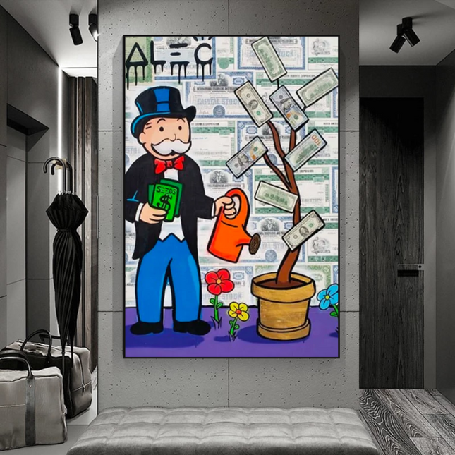 ChandelierDecor - Alec Monopoly and Richie Graffiti Canvas Wall Art