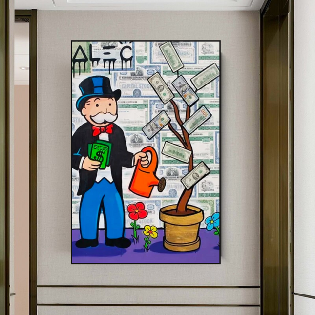 ChandelierDecor - Alec Monopoly and Richie Graffiti Canvas Wall Art