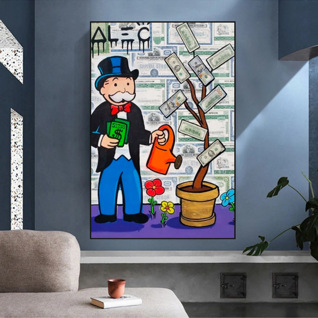 ChandelierDecor - Alec Monopoly and Richie Graffiti Canvas Wall Art