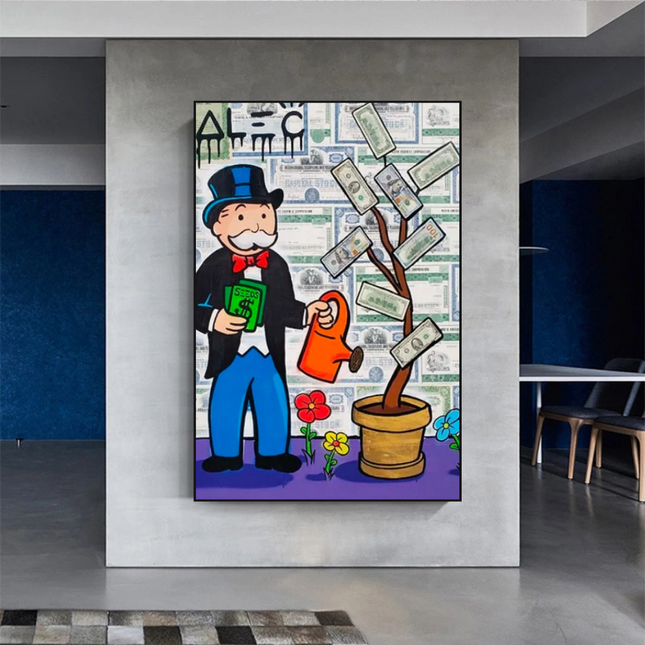 ChandelierDecor - Alec Monopoly and Richie Graffiti Canvas Wall Art