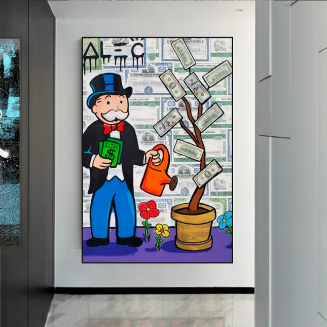 ChandelierDecor - Alec Monopoly and Richie Graffiti Canvas Wall Art