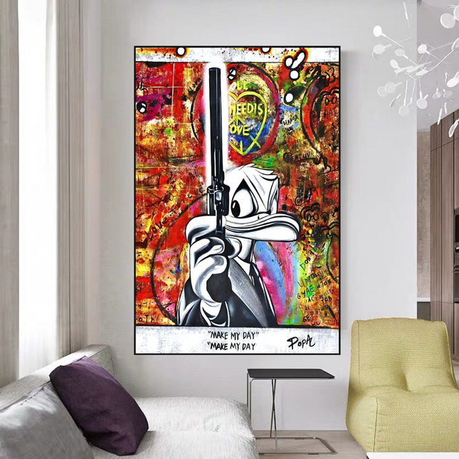 ChandelierDecor - All I Need is Love - Scrooge McDuck Canvas Art