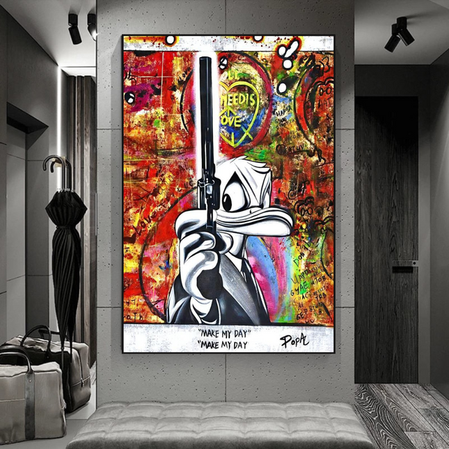 ChandelierDecor - All I Need is Love - Scrooge McDuck Canvas Art