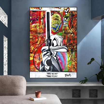 ChandelierDecor - All I Need is Love - Scrooge McDuck Canvas Art