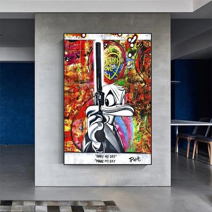 ChandelierDecor - All I Need is Love - Scrooge McDuck Canvas Art