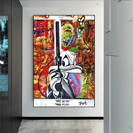 ChandelierDecor - All I Need is Love - Scrooge McDuck Canvas Art