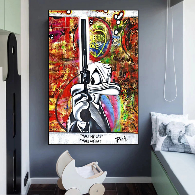 ChandelierDecor - All I Need is Love - Scrooge McDuck Canvas Art