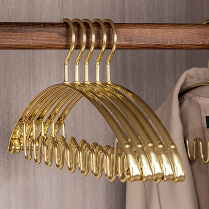 ChandelierDecor - Aluminum Alloy Wave Shaped 5pcs Clothes Hanger
