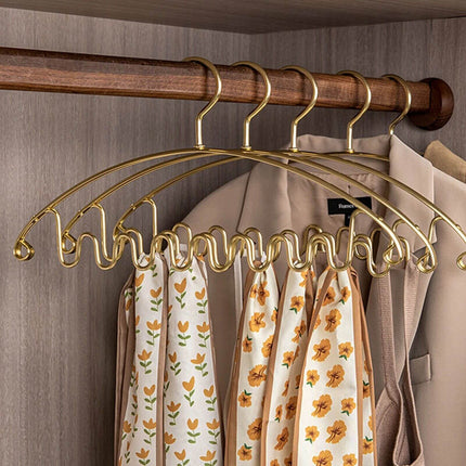 ChandelierDecor - Aluminum Alloy Wave Shaped 5pcs Clothes Hanger