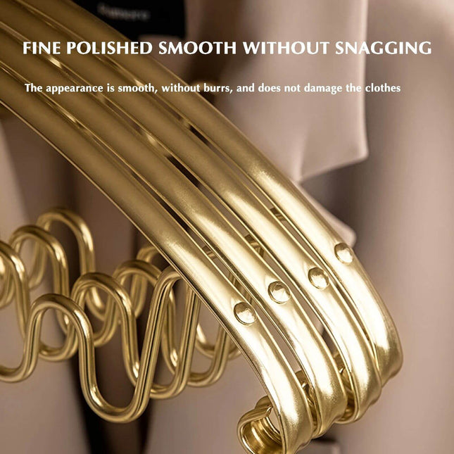 ChandelierDecor - Aluminum Alloy Wave Shaped 5pcs Clothes Hanger
