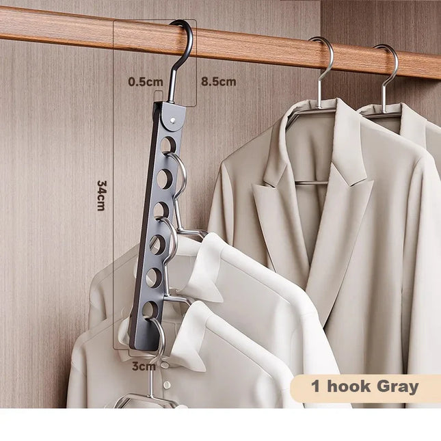 ChandelierDecor - Aluminum Rotatable Clothes Hanger – 6/8 Holes