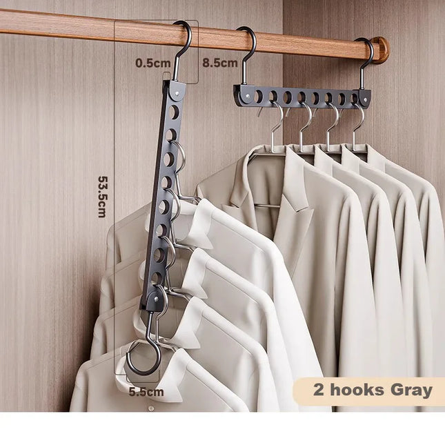 ChandelierDecor - Aluminum Rotatable Clothes Hanger – 6/8 Holes