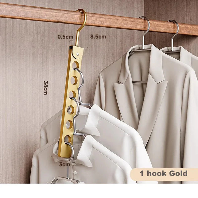 ChandelierDecor - Aluminum Rotatable Clothes Hanger – 6/8 Holes