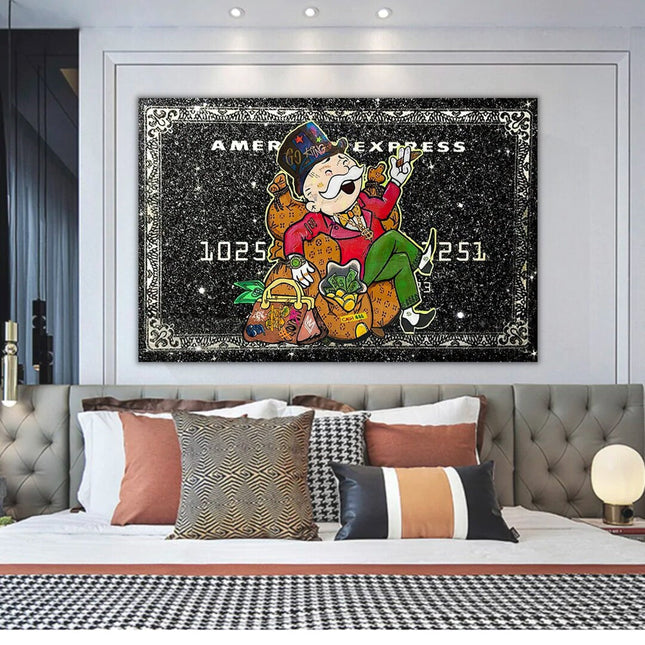 ChandelierDecor - American Express American Express: Mr Monopoly Canvas Wall Art