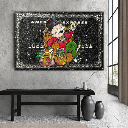 ChandelierDecor - American Express American Express: Mr Monopoly Canvas Wall Art