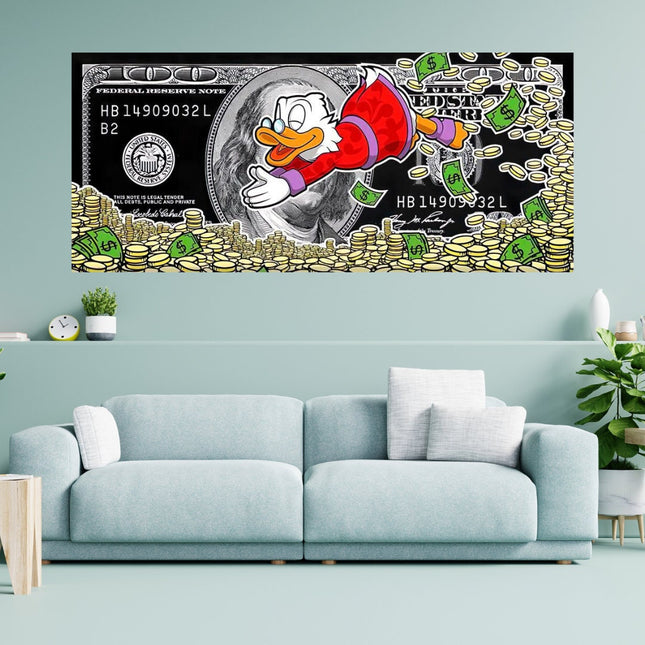 ChandelierDecor - American Express Scrooge McDuck Canvas Poster