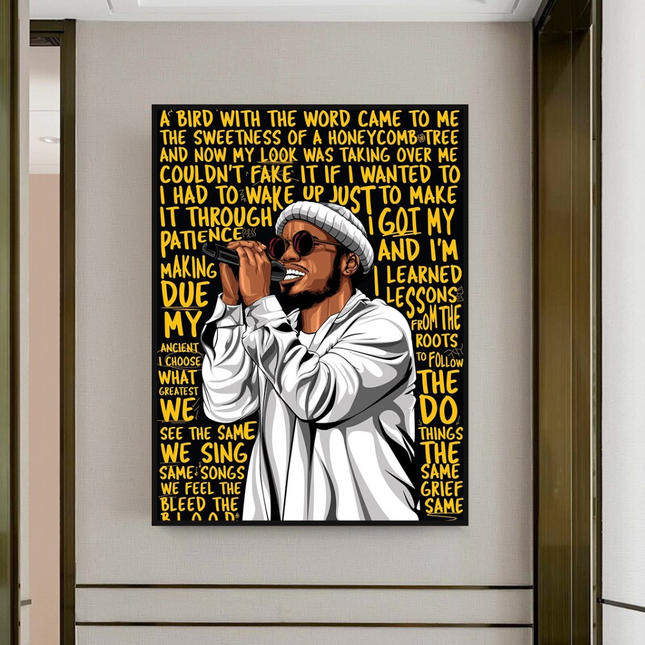 ChandelierDecor - Anderson Paak Singer Rapper Canvas Wall Art