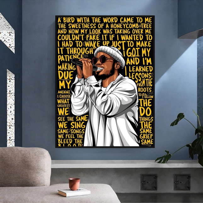 ChandelierDecor - Anderson Paak Singer Rapper Canvas Wall Art