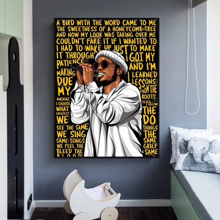 ChandelierDecor - Anderson Paak Singer Rapper Canvas Wall Art