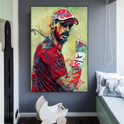 ChandelierDecor - Andy Murray Tennis Legend Sports Canvas Wall Art