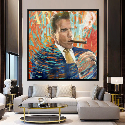 ChandelierDecor - Arnold The Muscle King Canvas Art