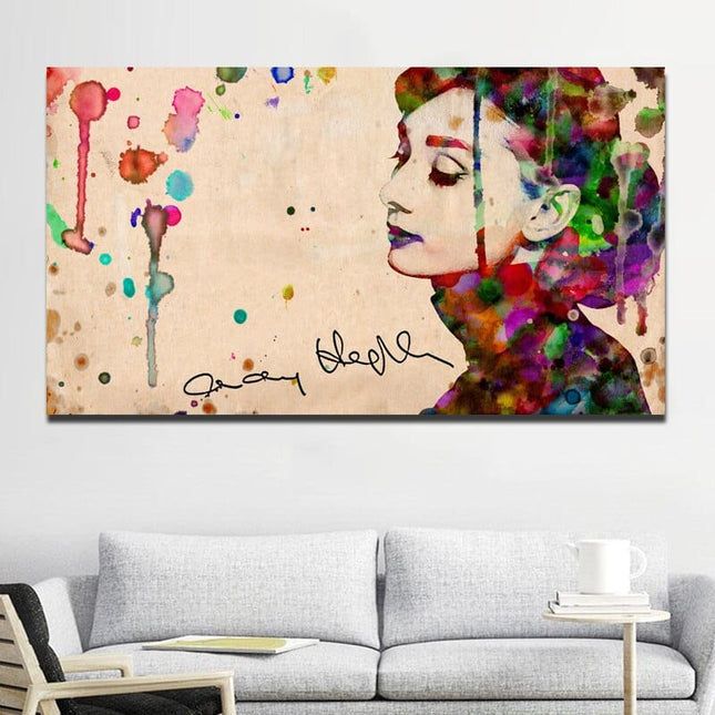ChandelierDecor - Audrey Hepburn Canvas Wall Art: Captivating Masterpieces