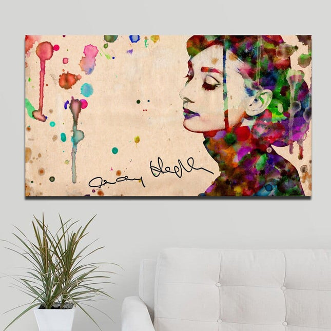 ChandelierDecor - Audrey Hepburn Canvas Wall Art: Captivating Masterpieces