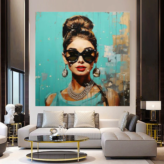 ChandelierDecor - Audrey Hepburn Canvas Wall Art - Elegant Home Decor