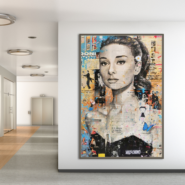ChandelierDecor - Audrey Hepburn Canvas Wall Art: Elevate Your Space