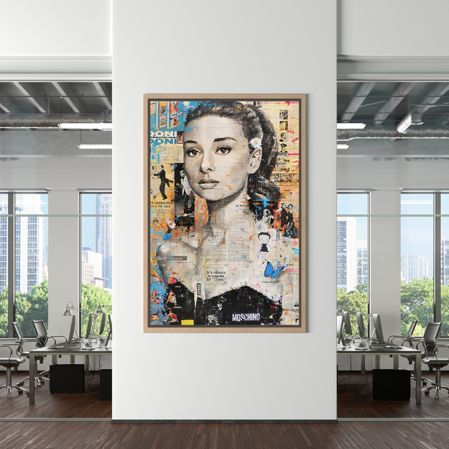 ChandelierDecor - Audrey Hepburn Canvas Wall Art: Elevate Your Space