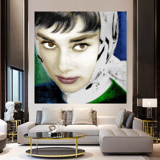 ChandelierDecor - Audrey Hepburn Canvas Wall Art - Exquisite Home Decor