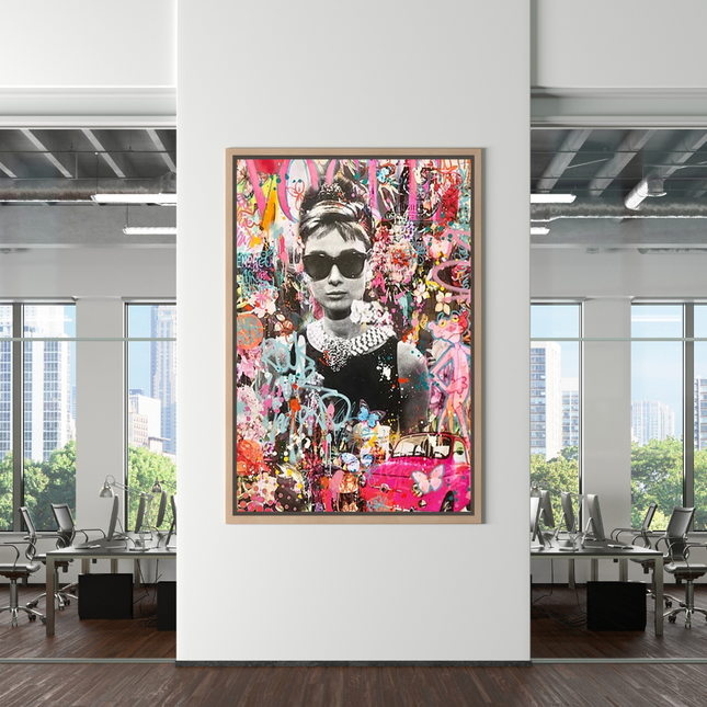 ChandelierDecor - Audrey Hepburn Canvas Wall Art - Exquisite and Timeless