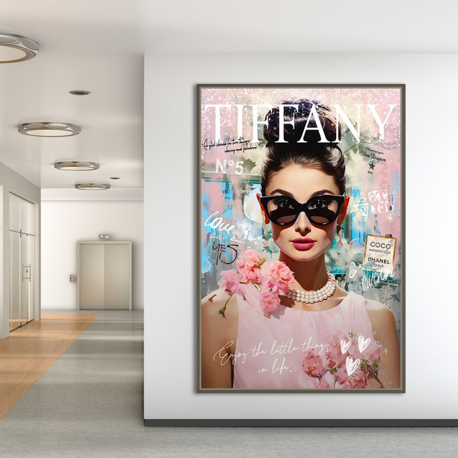 ChandelierDecor - Audrey Hepburn Canvas Wall Art: Tiffany Iconic Scenes