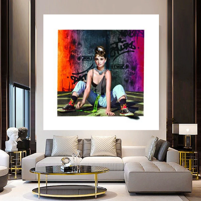 ChandelierDecor - Audrey Hepburn Canvas Wall Art - Timeless and Elegant Home Decor