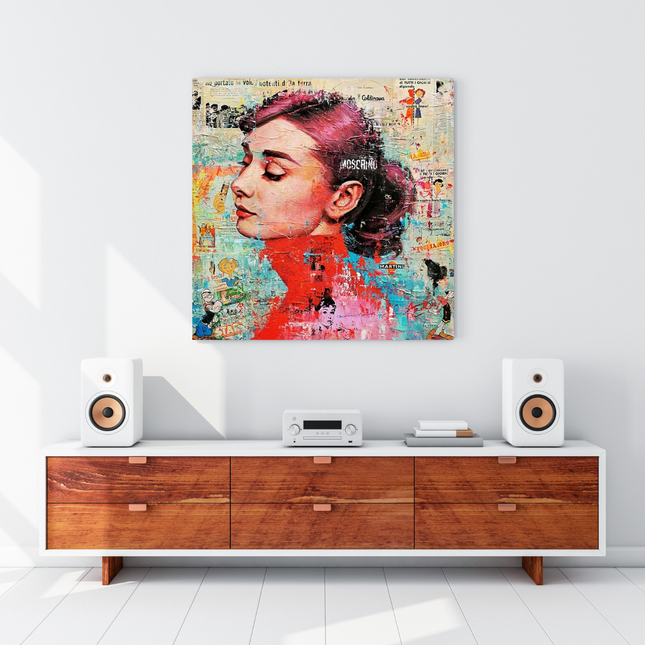 ChandelierDecor - Audrey Hepburn Canvas Wall Art: Unique and Captivating